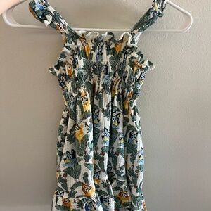 Adorable Owl Print Casual Kids Dress